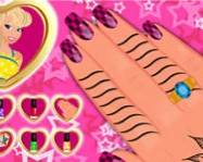 Barbie princess nails makeover sminkelős játékok